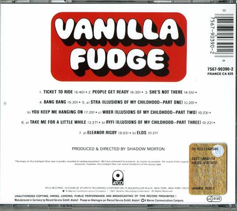 Vanilla Fudge - CD Audio di Vanilla Fudge - 2