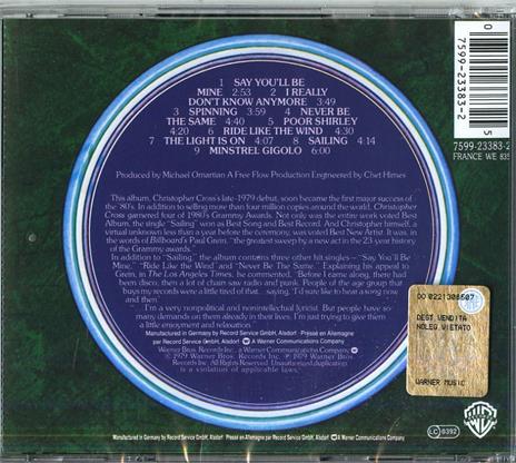 Christopher Cross - CD Audio di Christopher Cross - 2