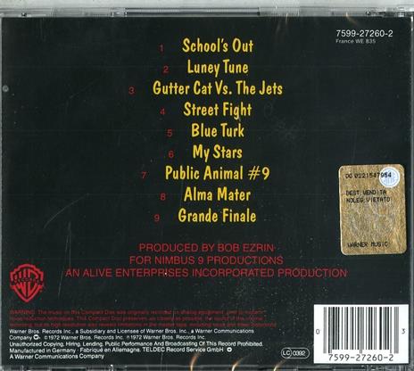 School's Out - CD Audio di Alice Cooper - 2