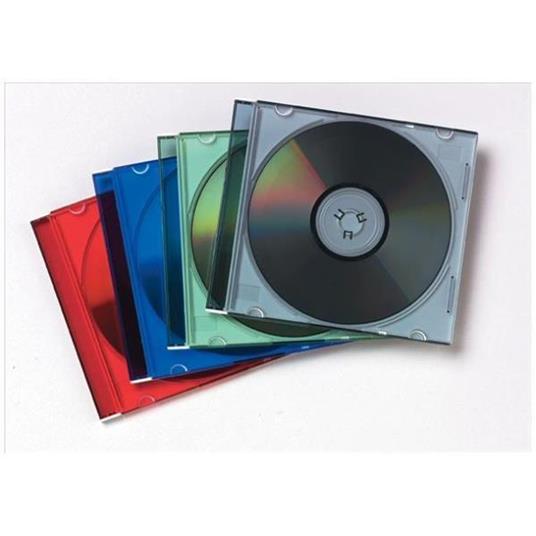 Fellowes 98317 custodia CD/DVD Custodia Jewel 1 dischi Multicolore -  Fellowes - TV e Home Cinema, Audio e Hi-Fi | IBS