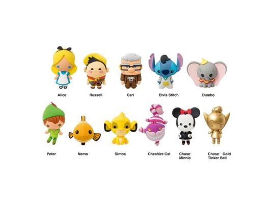 Disney Pvc Bag Clips Serie 3 Con Figure Int.