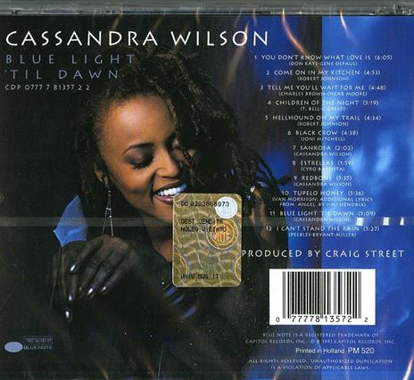 Blue Light 'til Dawn - CD Audio di Cassandra Wilson - 2