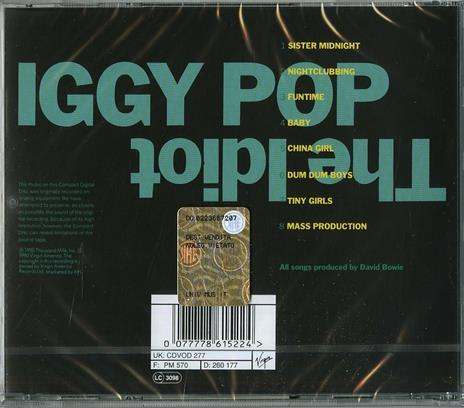 The Idiot - CD Audio di Iggy Pop - 2