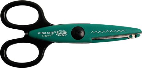 Fiskars Set di forbici per bambini con le creature della palude, 3 Pezzi, Lunghezza: 13 cm, Per destrorsi e mancini, A partire da 4 anni, Lama in acciaio inossidabile/Impugnature in plastica, Verde/Turchese/Giallo, Kidzors, 1003845 - 3