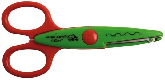 Fiskars Set di forbici per bambini con le creature della palude, 3 Pezzi,  Lunghezza: 13 cm