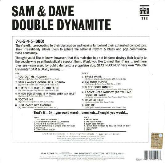 Double Dynamite - Vinile LP di Sam & Dave - 2