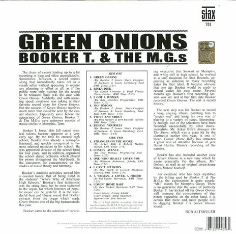 Green Onions (Mono Edition) - Vinile LP di Booker T. & the M.G.'s - 2