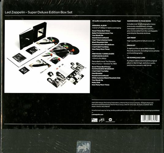 Led Zeppelin I (Super Deluxe Edition) - Led Zeppelin - Vinile | IBS