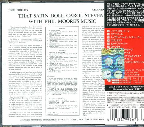 That Satin Doll (Japan 24 Bit) - CD Audio di Carol Stevens - 2