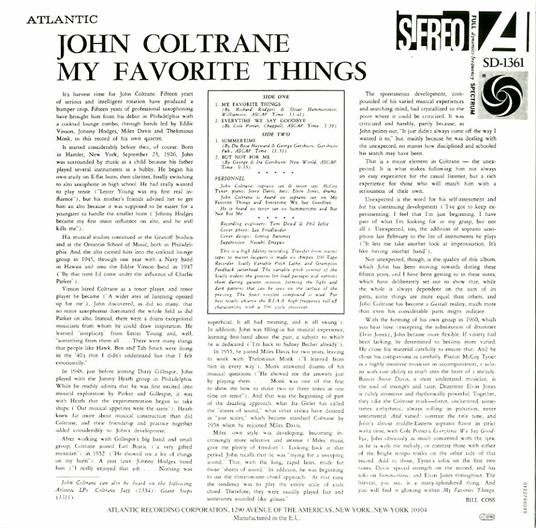 My Favorite Things - Vinile LP di John Coltrane - 2