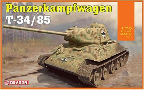 Carro Armato PANZERKAMPFWAGEN T-34/85. Scala 1/72. Dragon Models DR7564