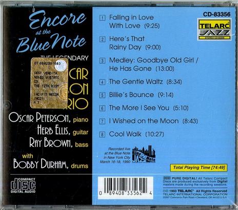 Encore at the Blue Note - CD Audio di Oscar Peterson - 2