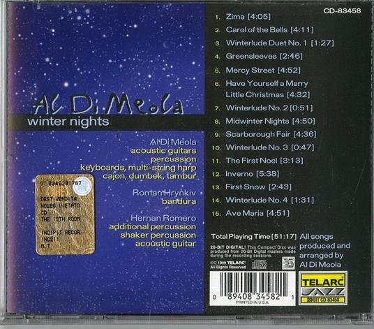 Winter Nights - CD Audio di Al Di Meola - 2
