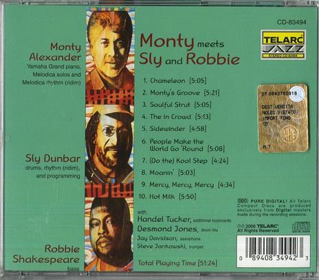 Monty Meets Sly And Robbie - CD Audio di Monty Alexander - 2