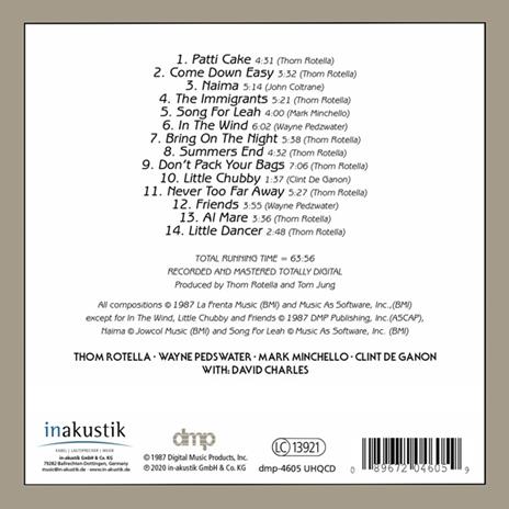Thom Rotella Band (UHQ) - CD Audio di Thom Rotella - 2