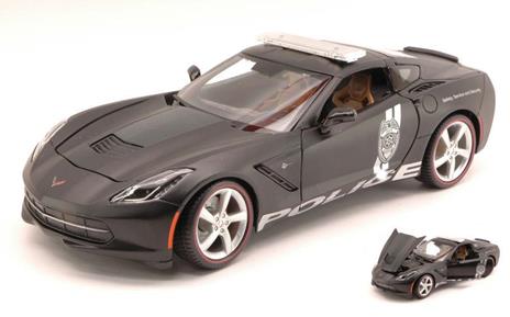 Corvette Stingray 2014 Safety Service And Security Matt Black 1:18 Model Balmi36212