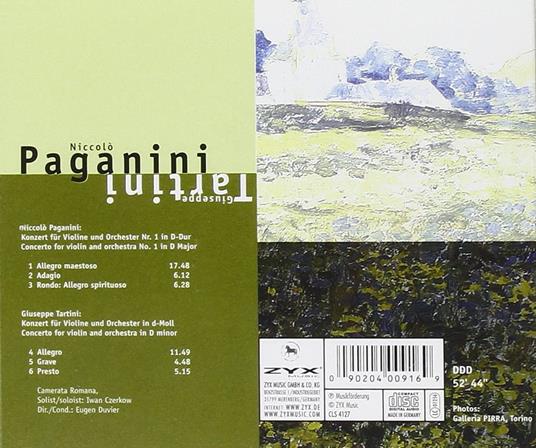 Violin Concerto - CD Audio di Niccolò Paganini,Giuseppe Tartini