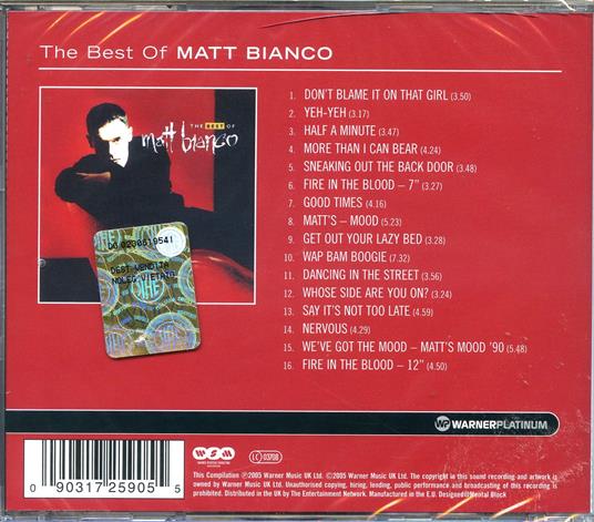 Best of - CD Audio di Matt Bianco - 2