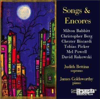 Songs & Encores - CD Audio di Bettina-Goldsworthy