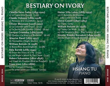 Bestiary On Ivory - CD Audio di Hsiang Tu - 2