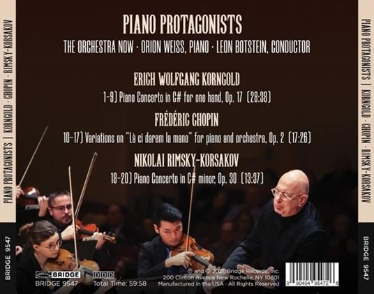 Piano Protagonists - CD Audio di Orion Weiss - 2