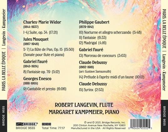 Paris, La Belle Epoque - CD Audio di Robert Langevin - 2