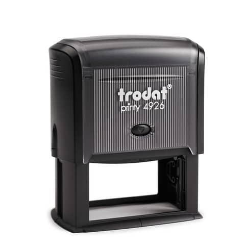 Timbro autoinchiostrante Trodat PRINTY 4926 in plastica 75x38 mm nero 45218