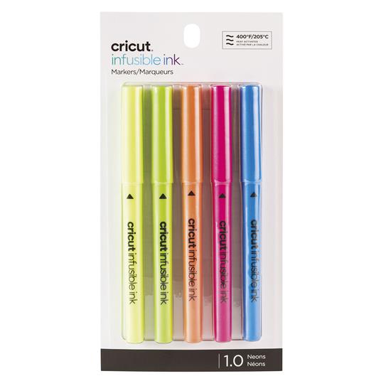 5 marcatori ''Infusible Ink'' neon punta 1,0 mm - Cricut