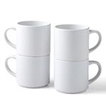 Cricut Stackable Ceramic, White-10 oz/300 ml (4 ct) Mug Blanks, White