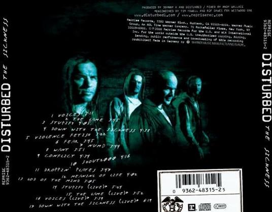 Sickness - CD Audio di Disturbed - 2