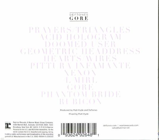 Gore - CD Audio di Deftones - 3