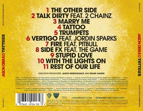 Tattoos - CD Audio di Jason Derulo - 2