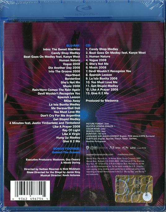 Sticky & Sweet Tour - CD Audio + Blu-ray di Madonna - 2