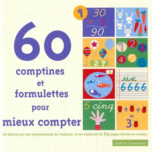 60 Comptines Et Formulettes Pour Mieux Compter - CD Audio