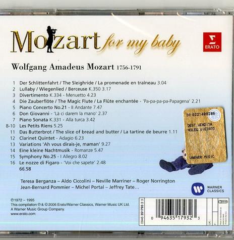 Mozart for my Baby - CD Audio - 2