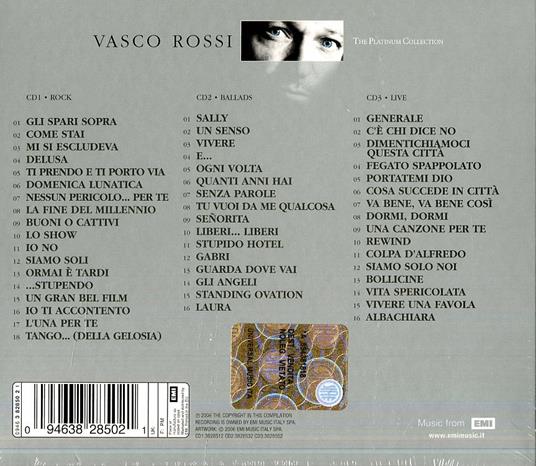 The Platinum Collection: Vasco Rossi - Vasco Rossi - CD | IBS