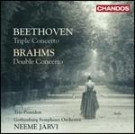 Concerto triplo / Concerto doppio - CD Audio di Ludwig van Beethoven,Johannes Brahms,Neeme Järvi,Göteborg Symphony Orchestra