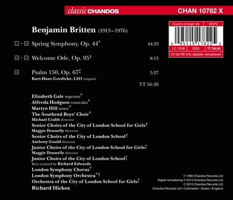 Spring Symphony - - CD Audio di Benjamin Britten - 2