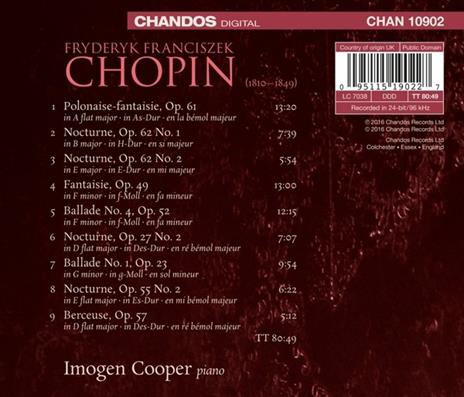 Chopin - CD Audio di Imogen Cooper - 2