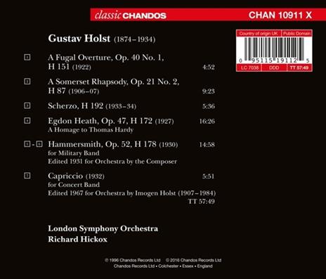 Orchestral Works - CD Audio di Gustav Holst - 2