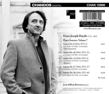 Sonate per pianoforte vol.7 - CD Audio di Franz Joseph Haydn,Jean-Efflam Bavouzet - 2