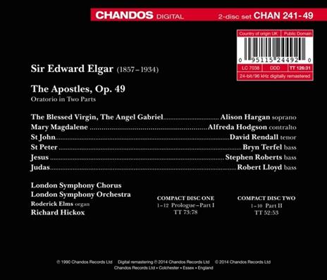 The Apostles - CD Audio di Edward Elgar - 2