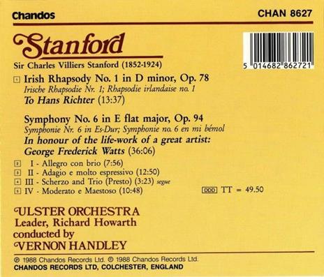 Sinfonia n.6 - CD Audio di Sir Charles Villiers Stanford - 2