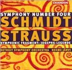 Sinfonia n.4 - Frammento sinfonico op.64a - CD Audio di Richard Strauss,Franz Schmidt