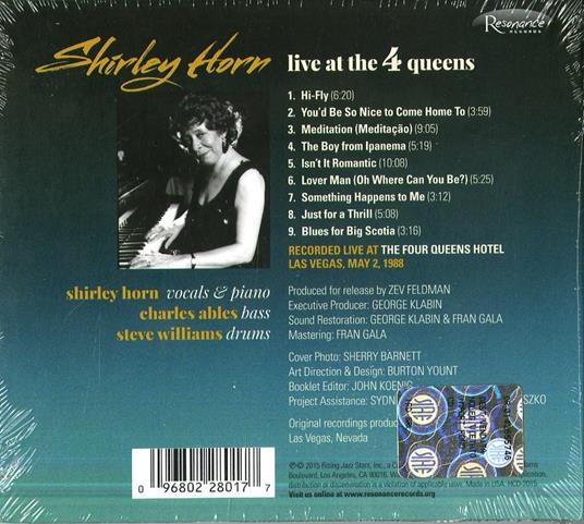 Live at 4 Queens - CD Audio di Shirley Horn - 2