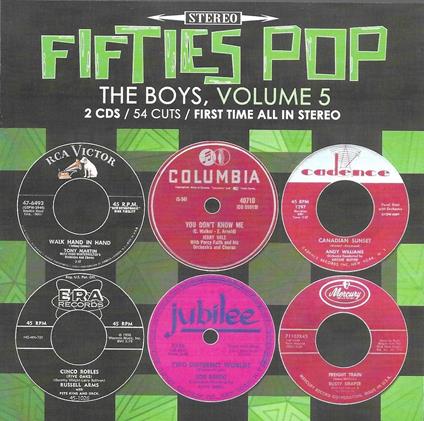 50s Pop Boys V5-54 Cuts-100% First Time - CD Audio