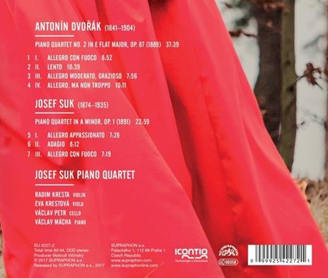 Antonin Dvorak - Suk: Piano Quartets - CD Audio di Josef Suk - 2