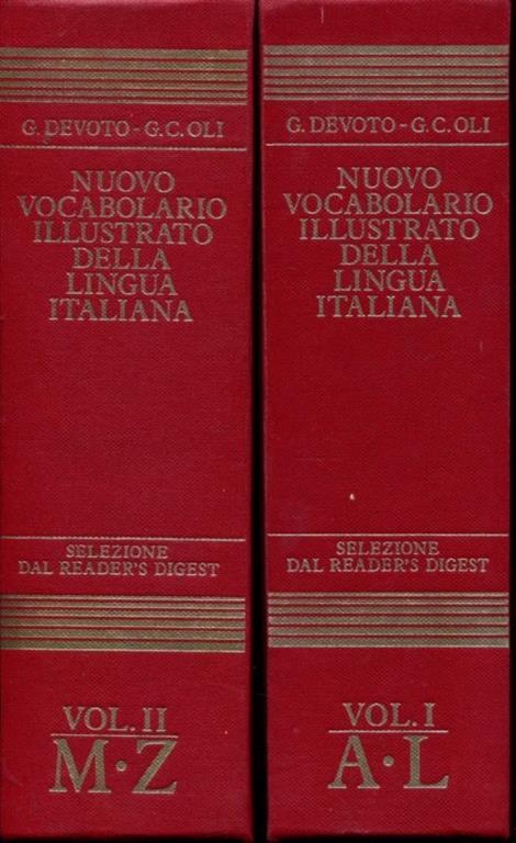 Nuovo vocabolario illustrato della lingua italiana - Giacomo Devoto - copertina