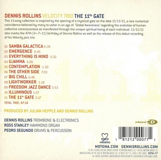 The 11th Gate - CD Audio di Denny Rollins - 2