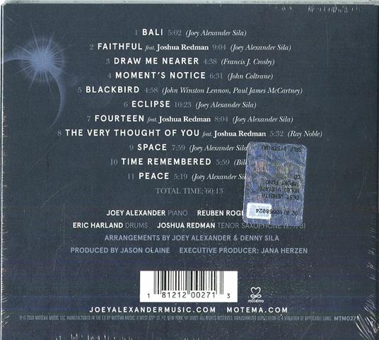 Eclipse - CD Audio di Joey Alexander - 2